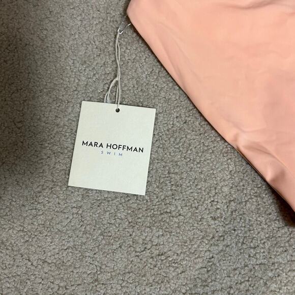 NWT Mara Hoffman Zoa Hipster Bikini Bottom Pink Beach Surf Paddle Size M - Picture 4 of 5